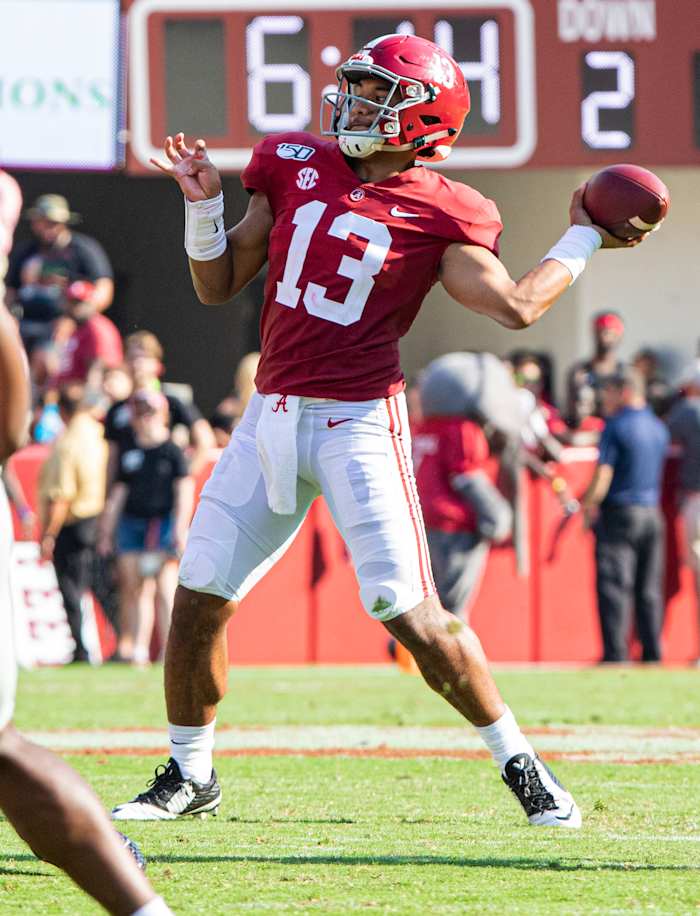 Tua Tagovailoa against Ole Miss